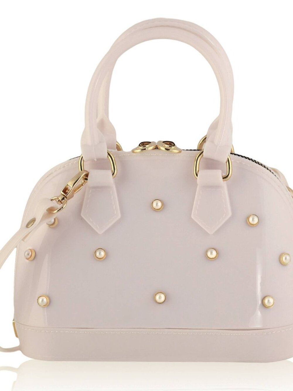 Blush White Cate with Pearls